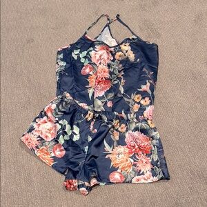 Flora nikrooz floral silky pajama set from revolve